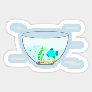 Fish Aquarium funny gift Sticker